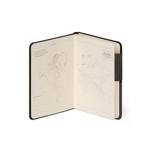 Legami - Defter ile Blank Pages ve Monochrome Yumuşak Kılıf - Deep Graphite - My Defter