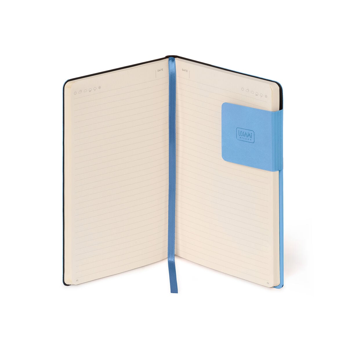 Legami - Lined Defter ile Monochrome Yumuşak Kılıf - Retro Blue - My Defter