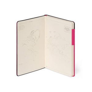 Legami - Lined Notebook with Monochrome Soft Cover - Raspberry - My Notebook