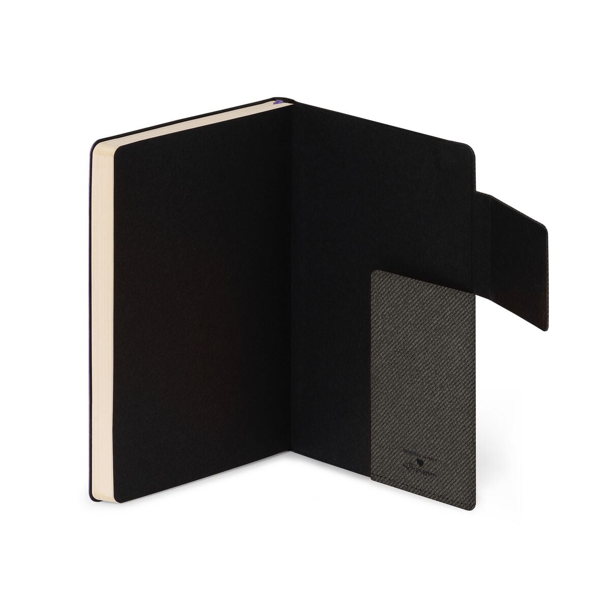 Legami - Lined Defter ile Monochrome Yumuşak Kılıf - Deep Graphite - My Defter
