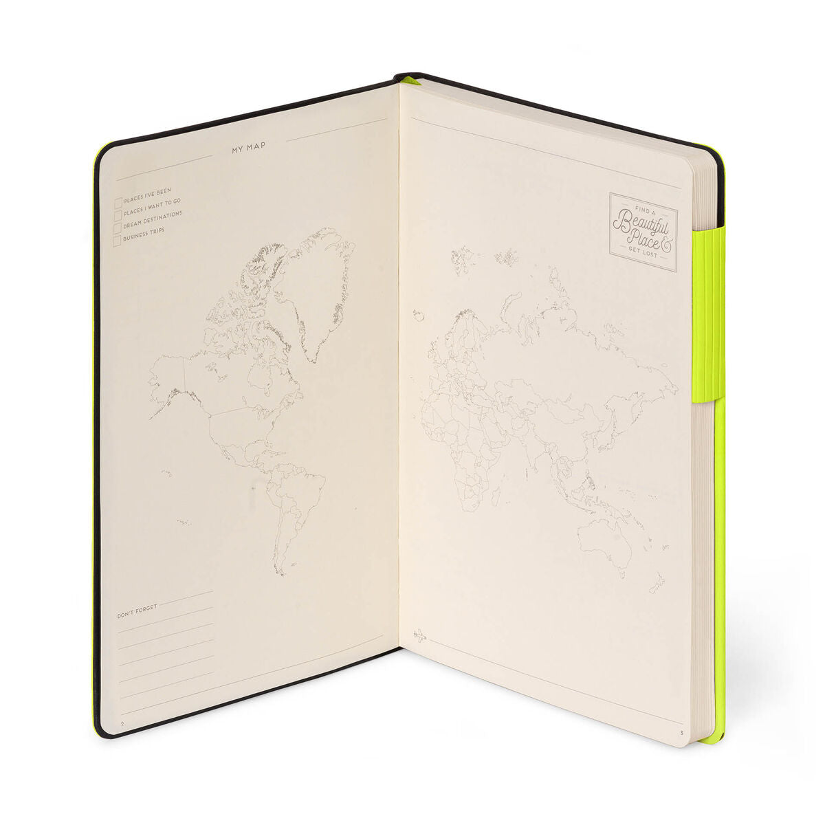 Legami - Lined Defter ile Monochrome Yumuşak Kılıf - Chartreuse - My Defter