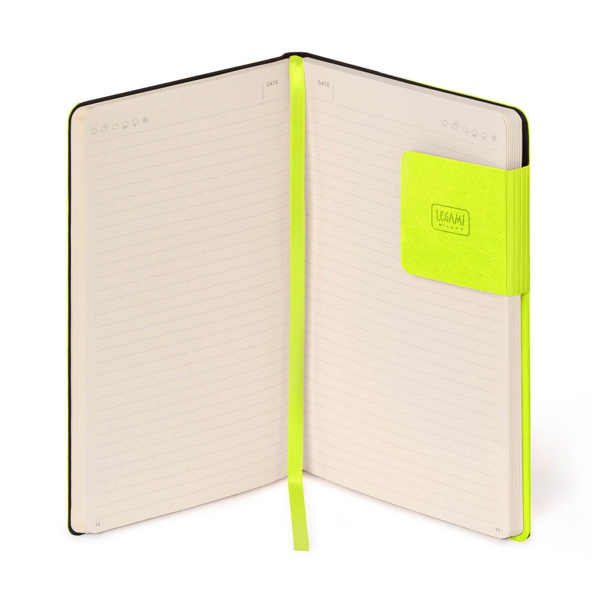 Legami - Lined Defter ile Monochrome Yumuşak Kılıf - Chartreuse - My Defter