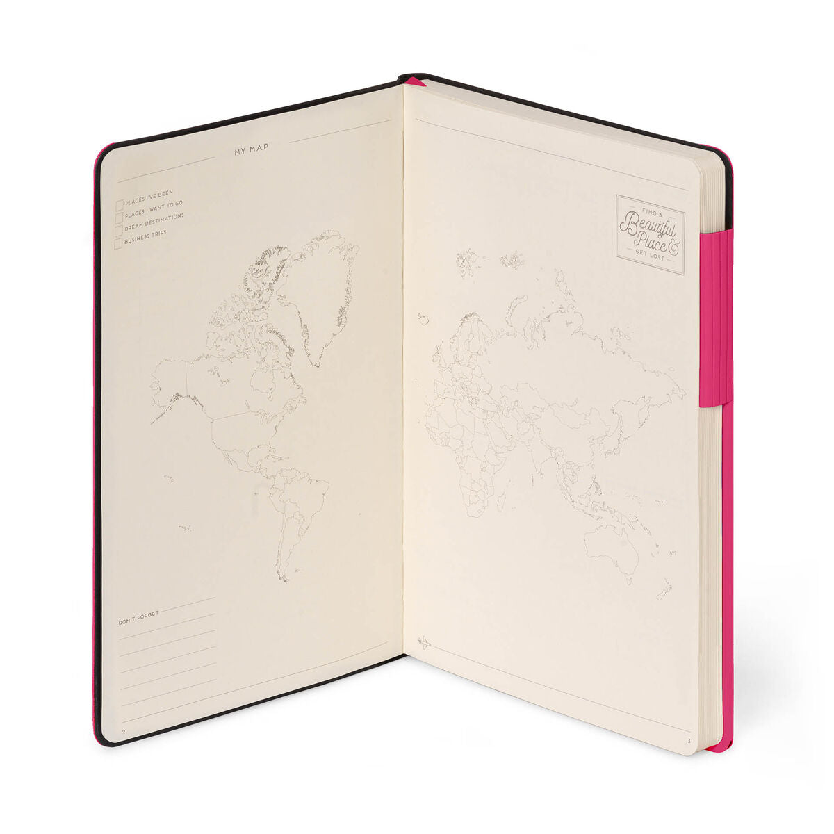 Legami - Lined Defter ile Monochrome Yumuşak Kılıf - Raspberry - My Defter