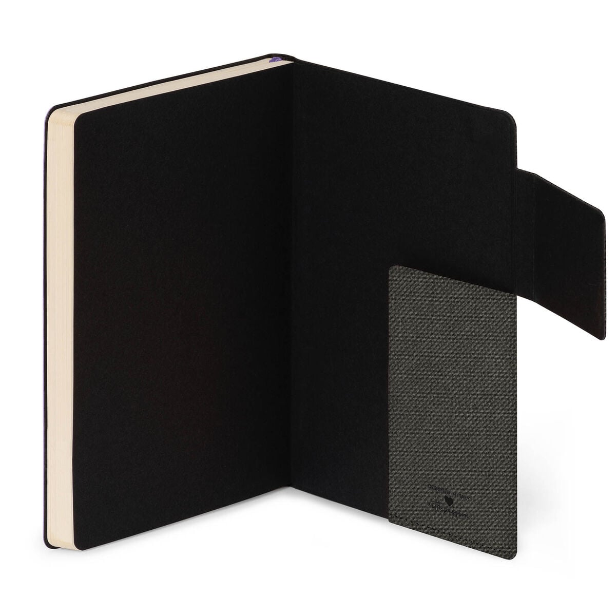 Legami - Lined Defter ile Monochrome Yumuşak Kılıf - Deep Graphite - My Defter