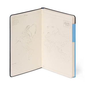Legami - Defter ile Blank Pages ve Monochrome Yumuşak Kılıf - Retro Blue - My Defter