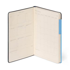 Legami - Defter ile Blank Pages ve Monochrome Yumuşak Kılıf - Retro Blue - My Defter