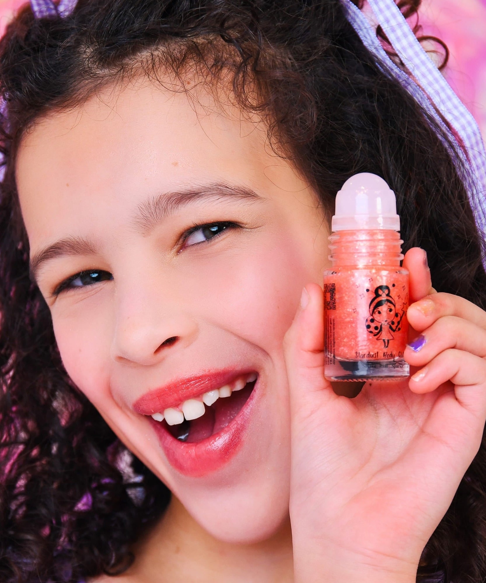 Miss Nella - Planet Pink Roll-On Body Glitter