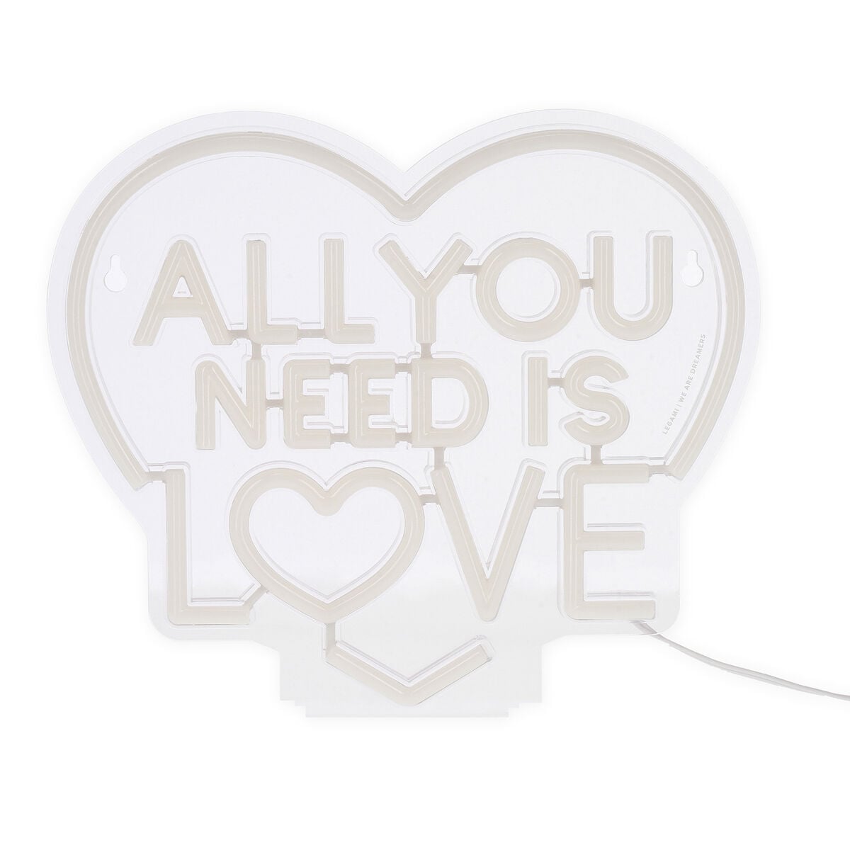 Legami - Neon Effect Led Lamp - All You Need is Love - It's a Sign