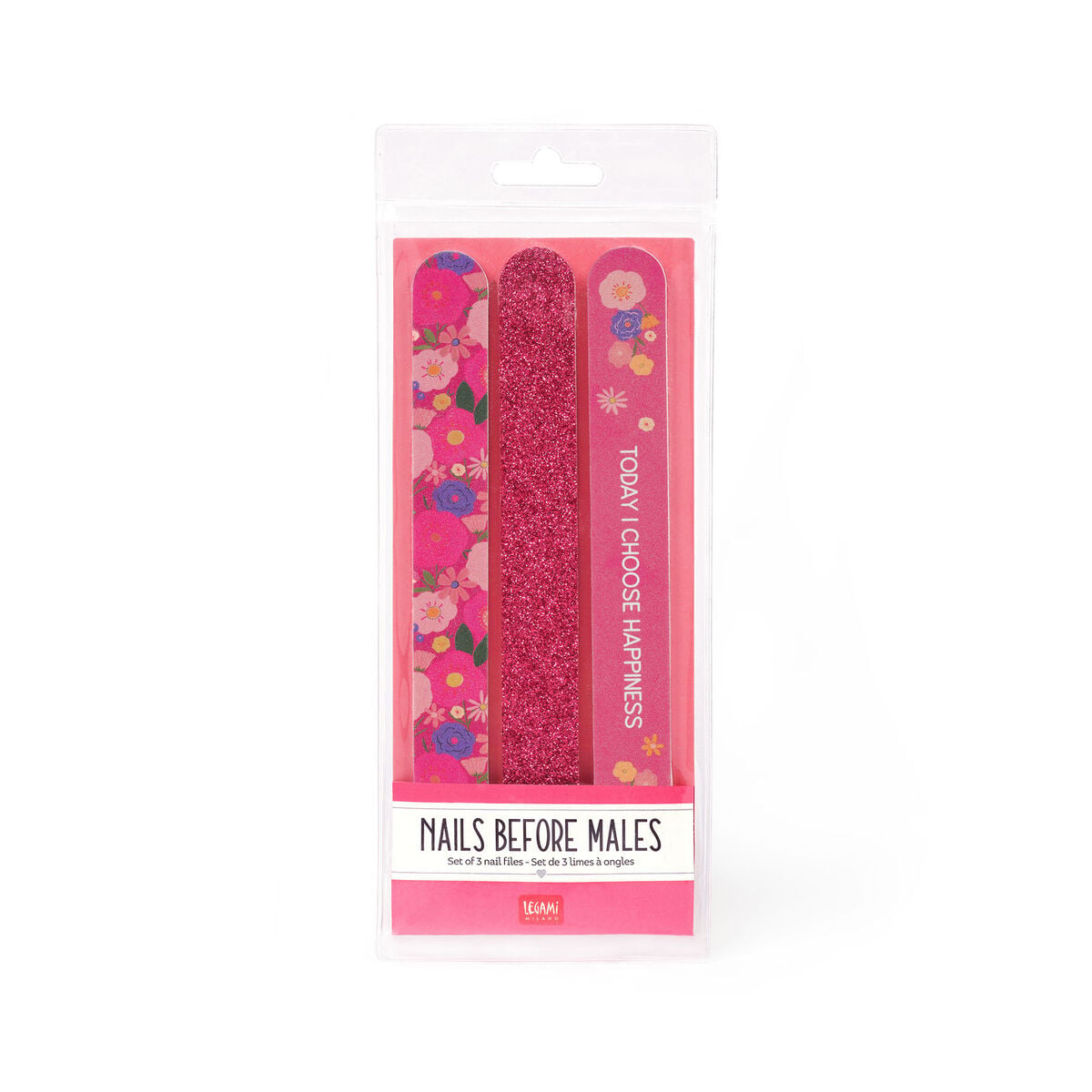 Legami - 3'lü Seti Çiçekler Nail Files - Nails Before Males
