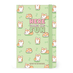Legami - Lined Photo Defter ile Illustrated Hard Kılıf - Corgi
