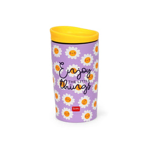 Legami - 275 ml Vacuum Tumbler - Daisy - Hot and Cold