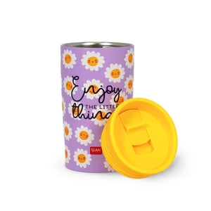 Legami - 275 ml Vacuum Tumbler - Daisy - Hot and Cold