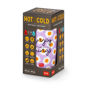 Legami - 275 ml Vacuum Tumbler - Daisy - Hot and Cold
