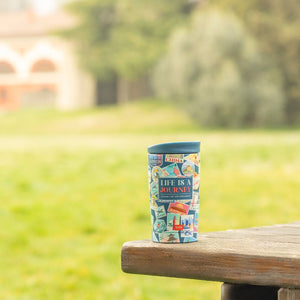 Legami - 275 ml Vakum Tumbler - Seyahat Stickers - Sıcak ve Soğuk