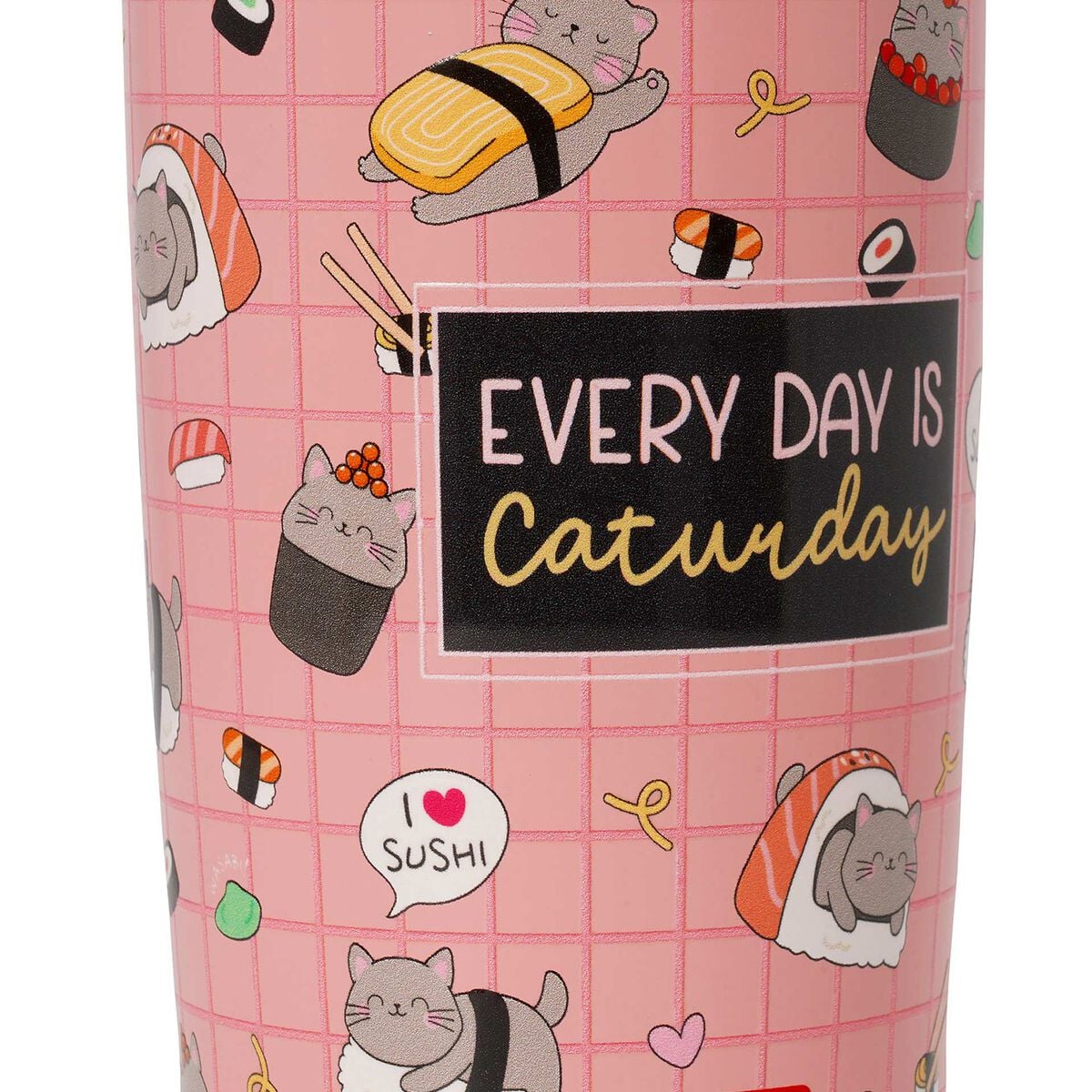 Legami - 275 ml Vakum Tumbler - Sushi Cat - Sıcak ve Soğuk