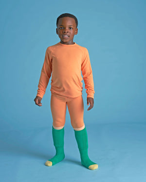Roarsome - Bamboo Base Layer - Sunset Orange