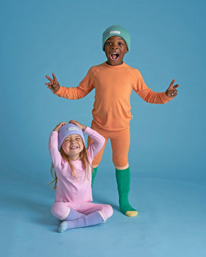 Roarsome - Bamboo Base Layer - Sunset Orange