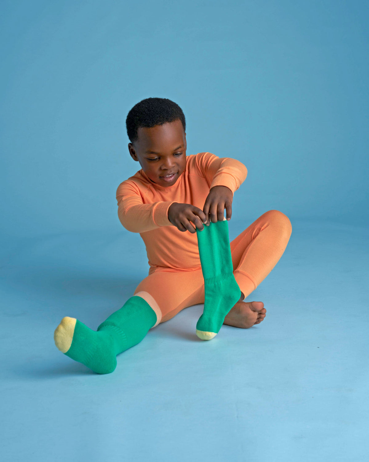 Roarsome - Bamboo Base Layer - Sunset Orange