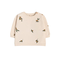 Organic Zoo Sweatshirt - Olive Garden-Jumpers + Sweatshirts-Olive Garden-3-6m | Natural Baby Shower