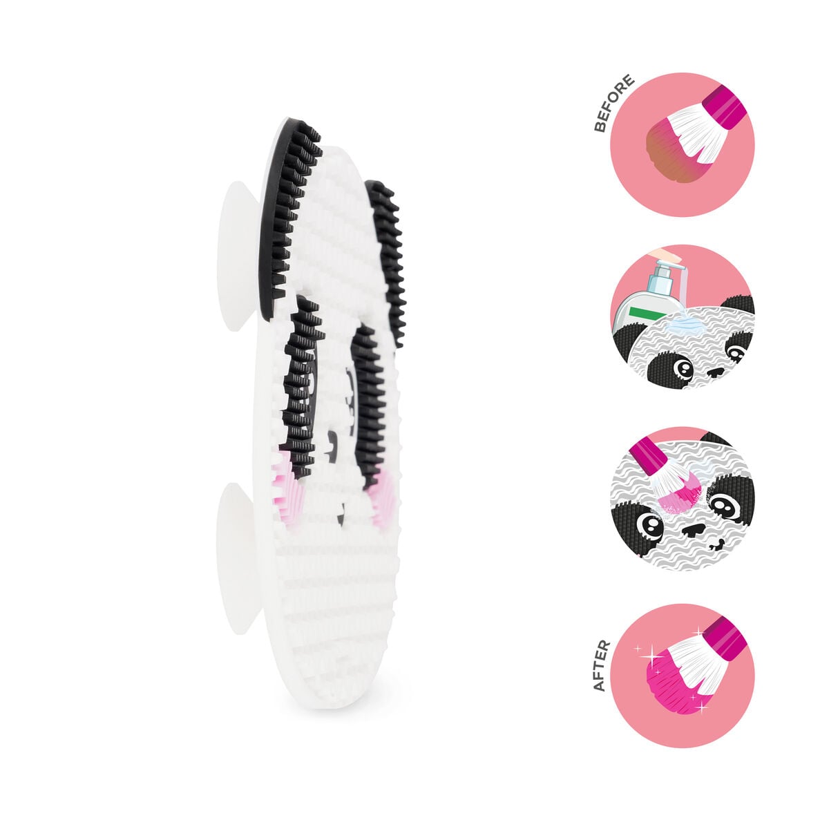 Legami - Panda Makeup Brush Temizleme Mat - Brush it Off!
