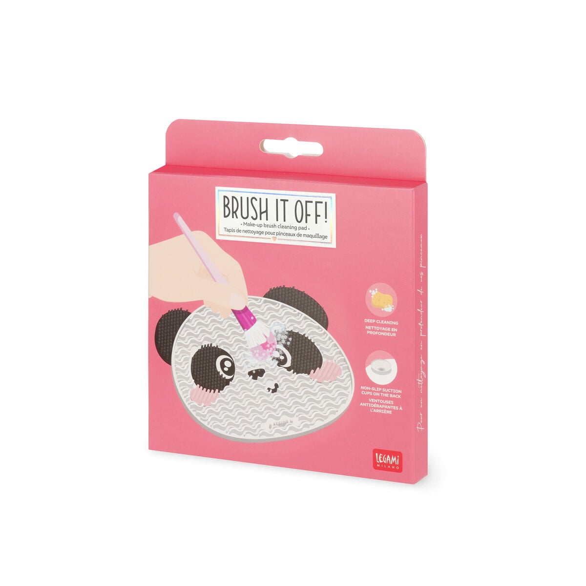 Legami - Panda Makeup Brush Temizleme Mat - Brush it Off!