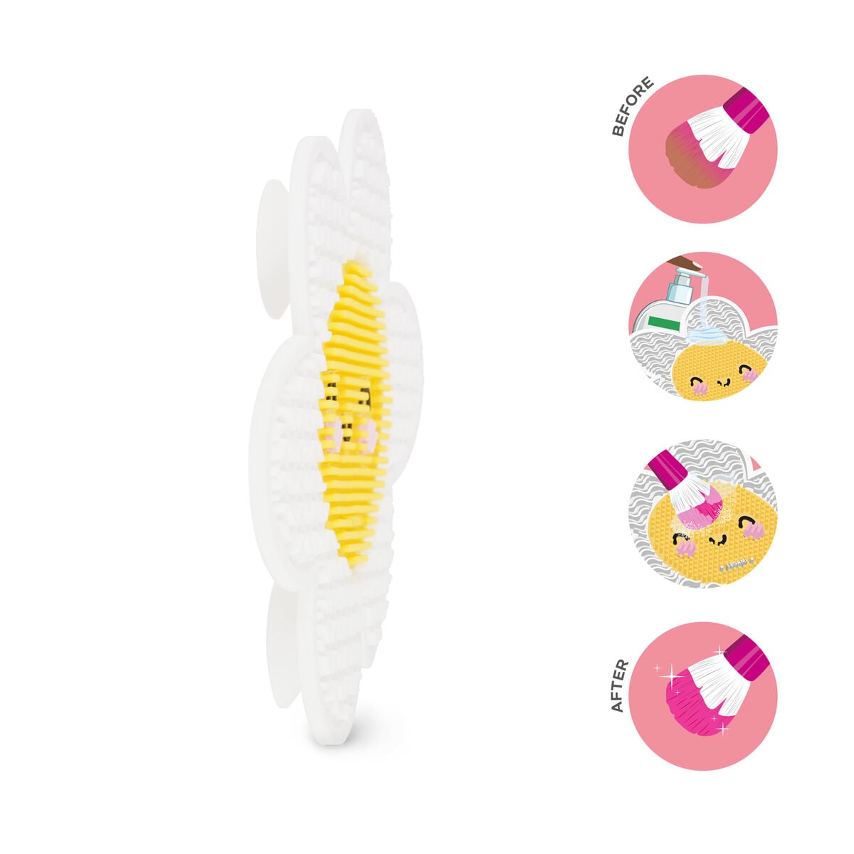 Legami - Daisy Makeup Brush Temizleme Mat - Brush it Off!