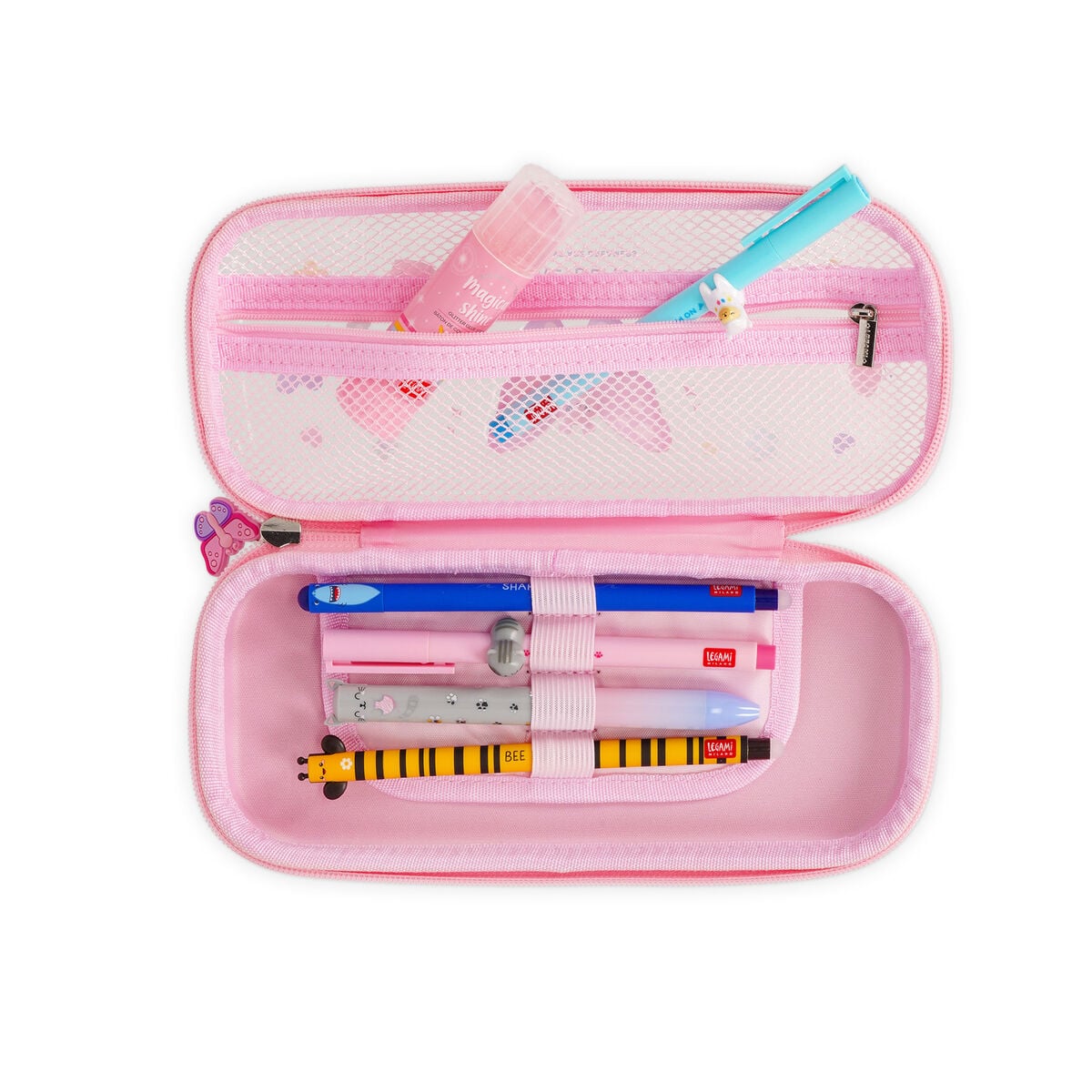 Legami - Butterfly Hard Transparent Pencil Case - WonderWow