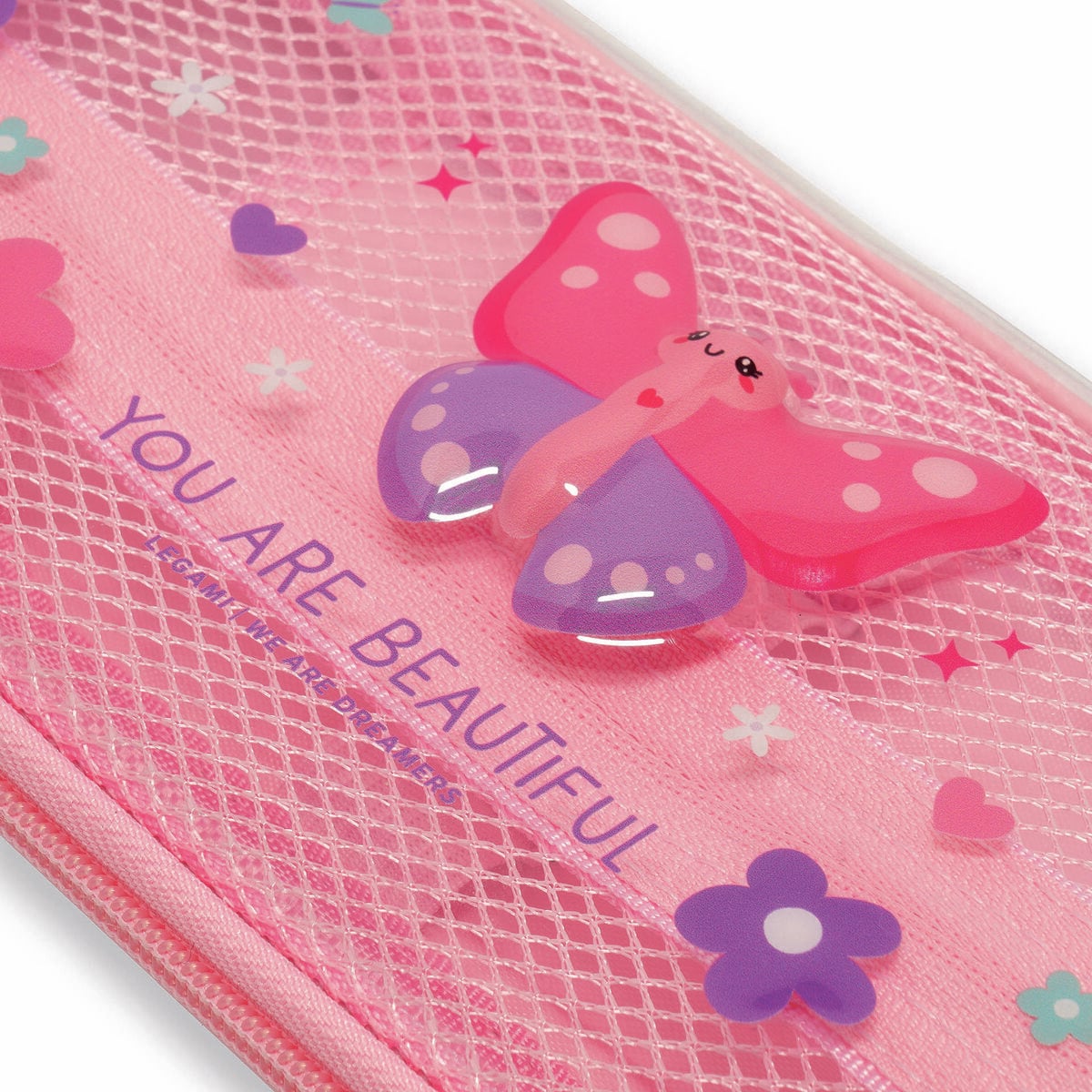 Legami - Butterfly Hard Transparent Pencil Case - WonderWow