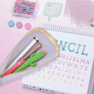 Legami - Lilac Soft Silicone Pen Case - Cute!