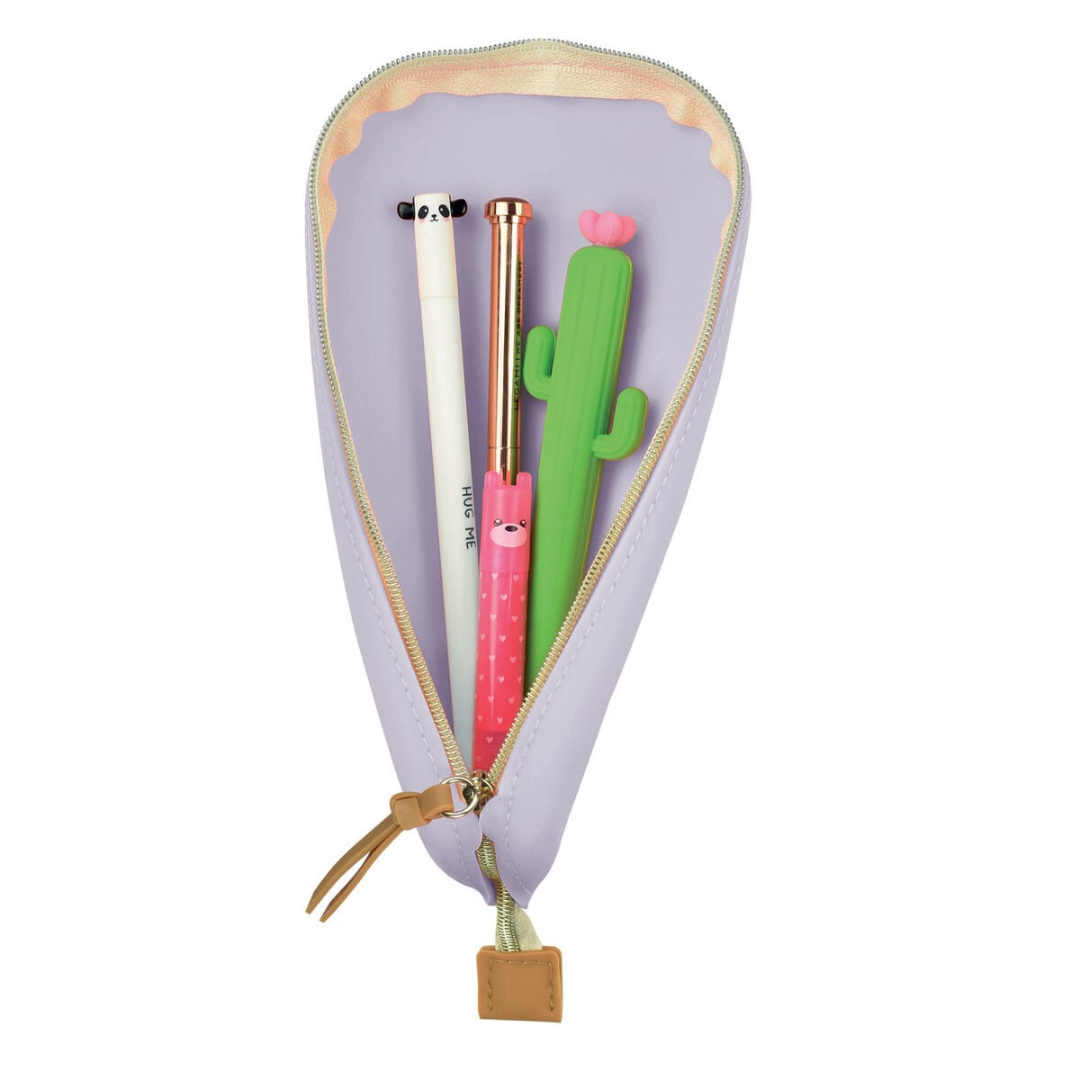 Legami - Lilac Soft Silicone Pen Case - Cute!