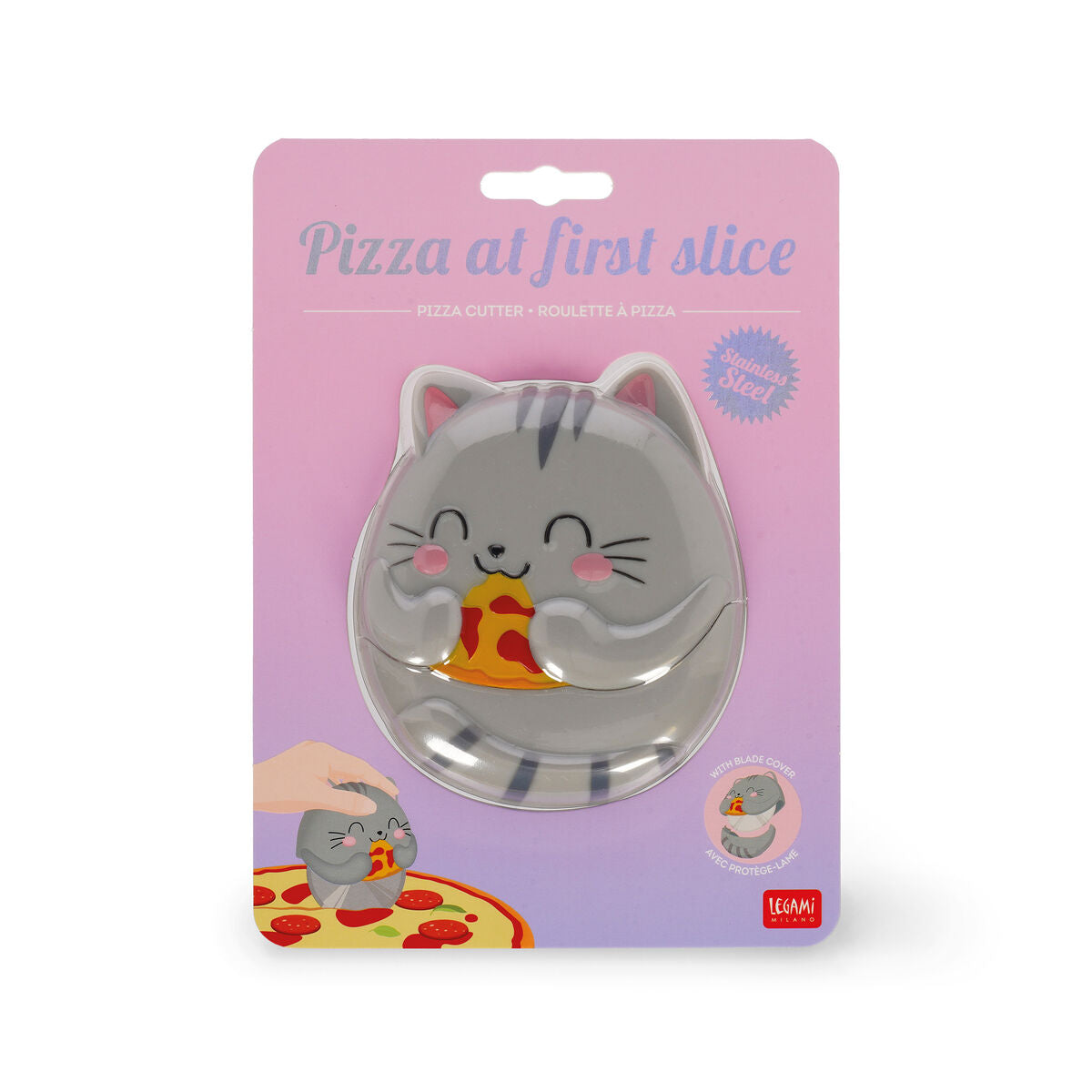 Legami - Pizza Cutter - Kitty - Pizza at First Slice