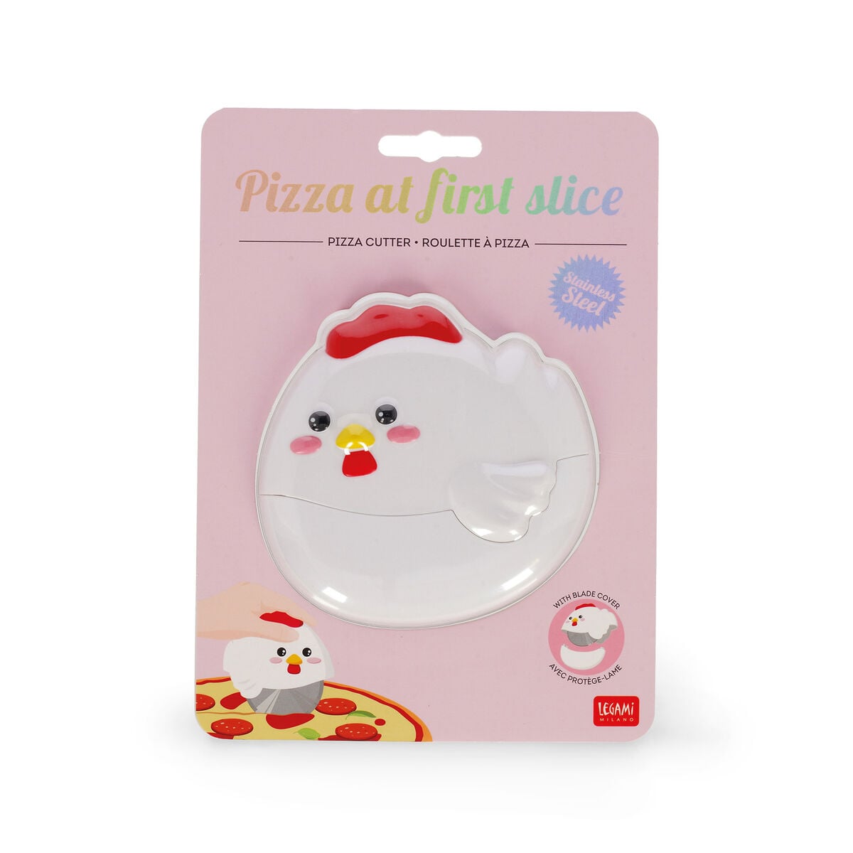 Legami - Pizza Cutter - Hen - Pizza at First Slice