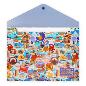 Legami - Document Folder - Fold & Order - Travel Stickers