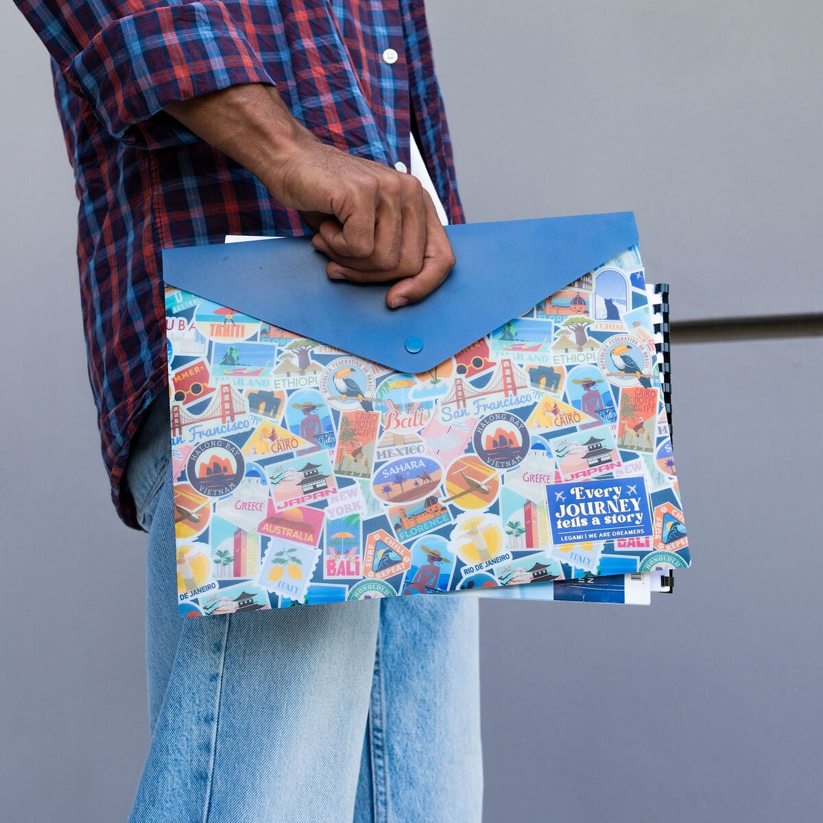 Legami - Document Folder - Fold & Order - Travel Stickers