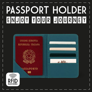 Legami - Petrol Blue Passport Tutucu