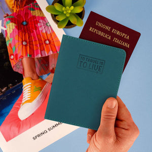 Legami - Petrol Blue Passport Tutucu