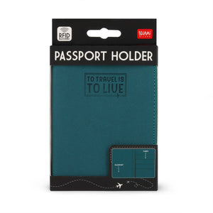 Legami - Petrol Blue Passport Tutucu