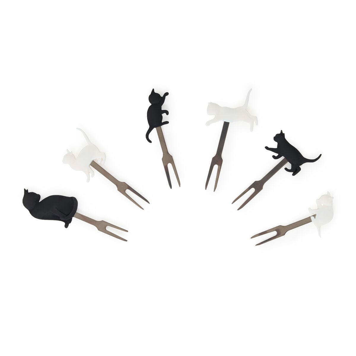 Legami - Seti 6 Aperitif Forks - Kitty - Meow