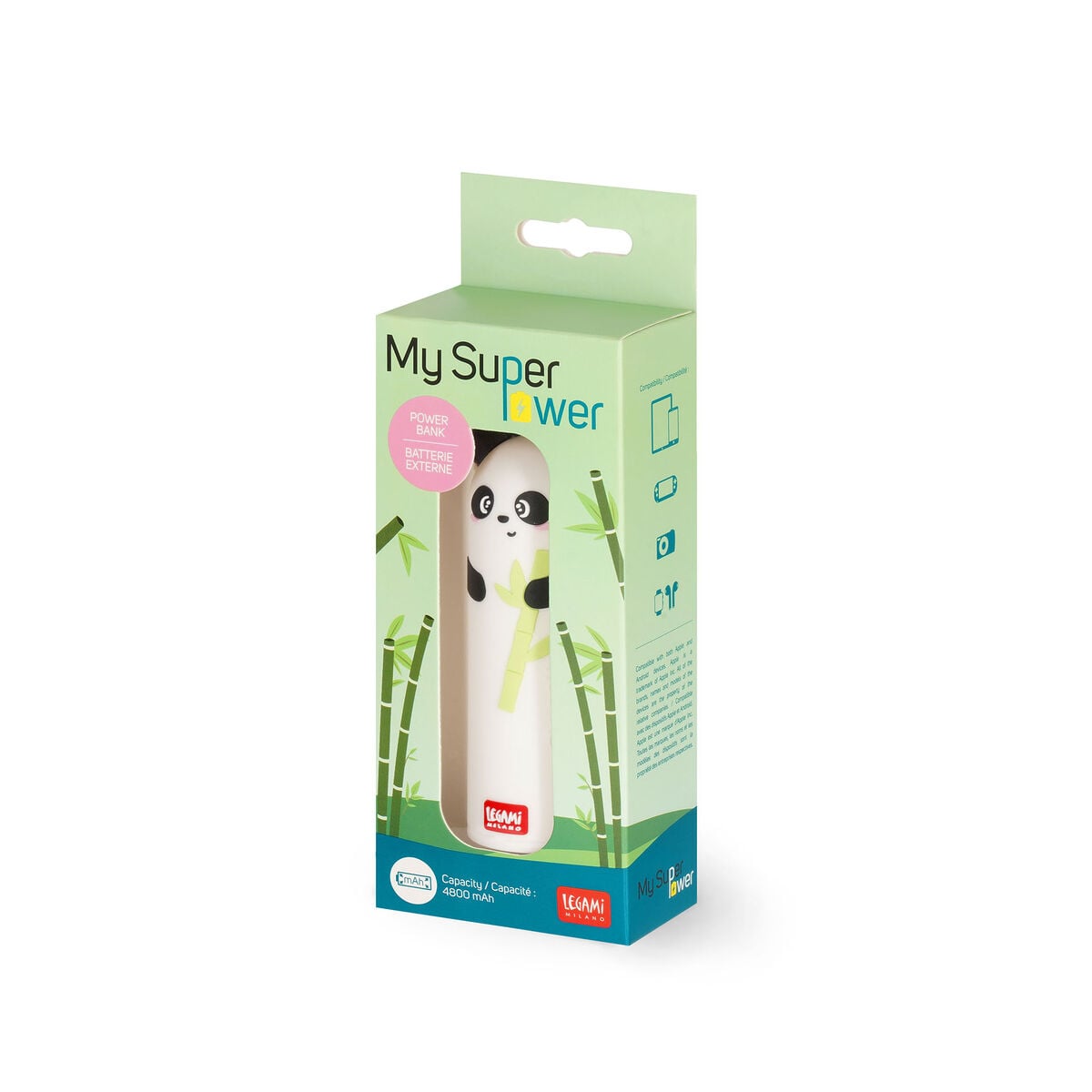 Legami - Panda Portable Battery Charger - My Super Power