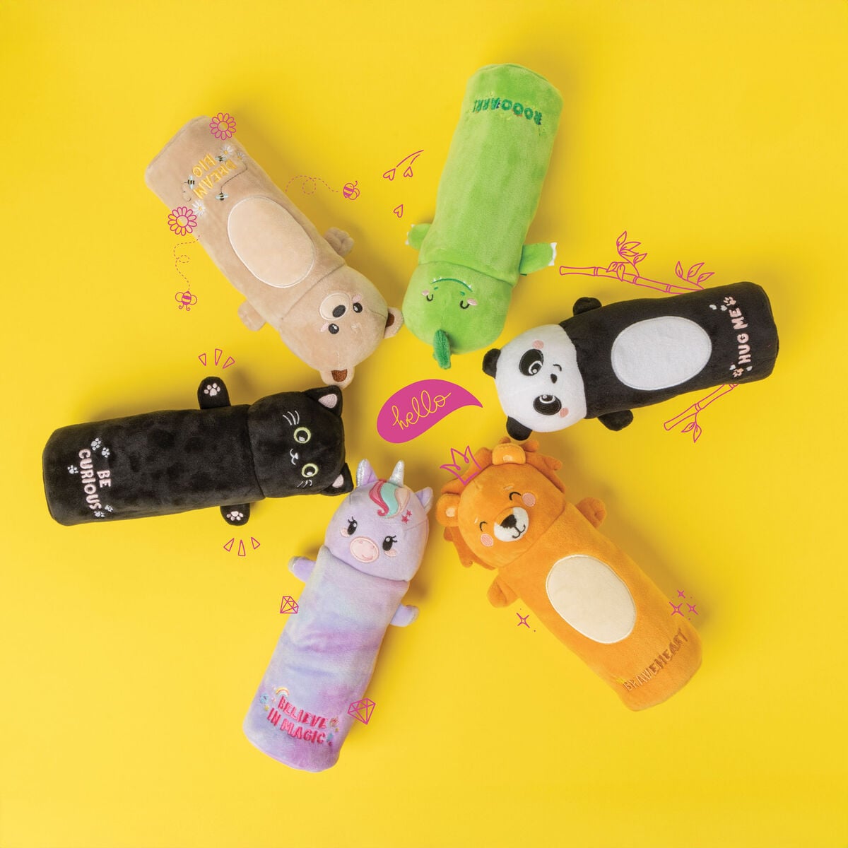 Legami - Panda "Hug Me" Yumuşak Pelüş Oyuncak Kalem Kutu - Süper Yumuşak!