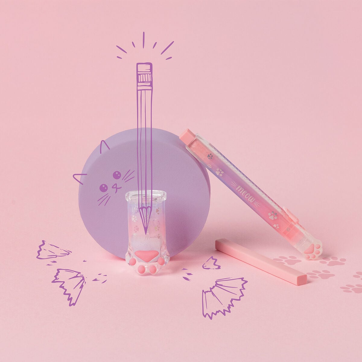 Legami - Kitty Pencil Sharpener - Meow