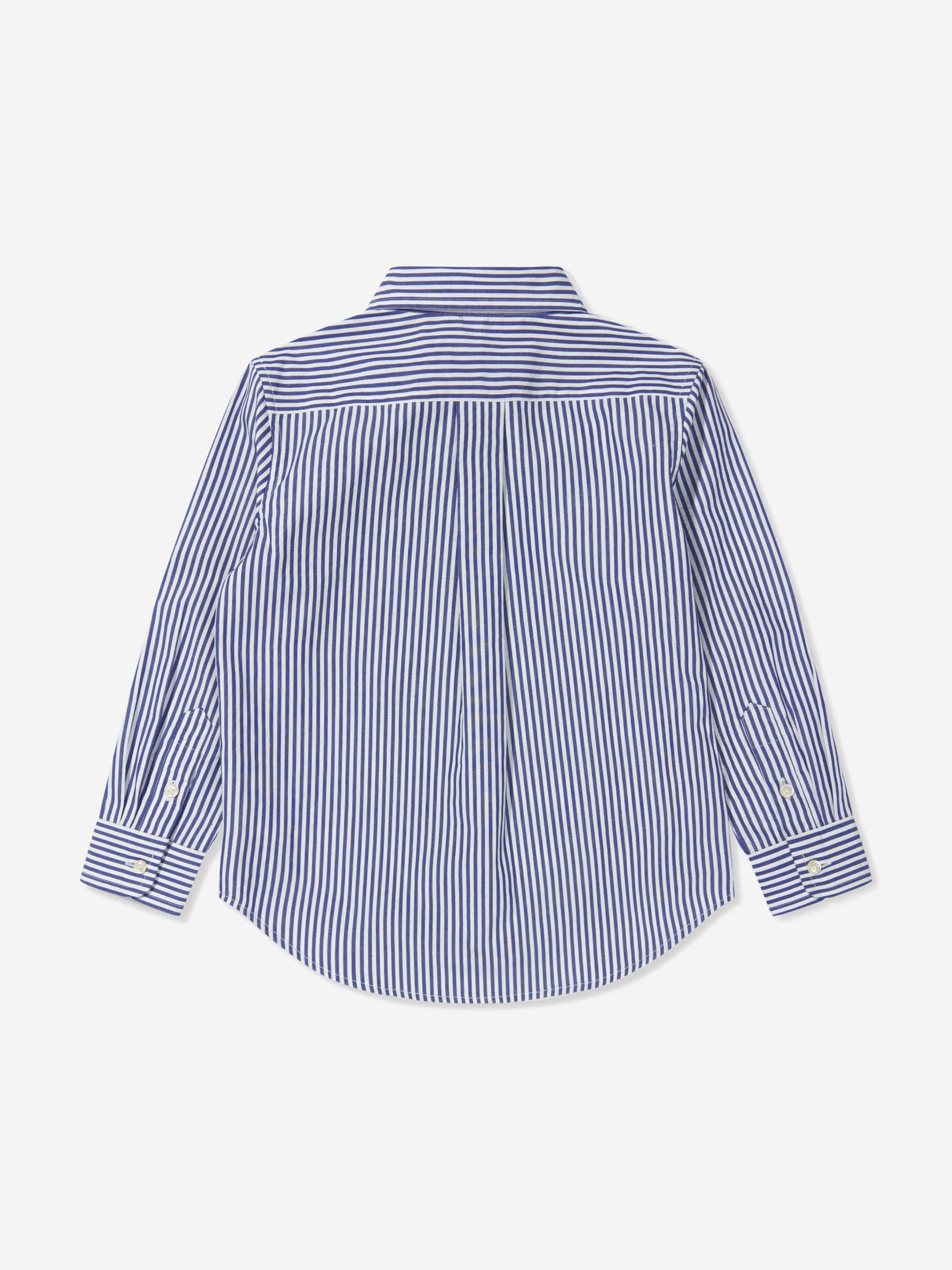 Ralph Lauren Boys Striped Shirt in Blue