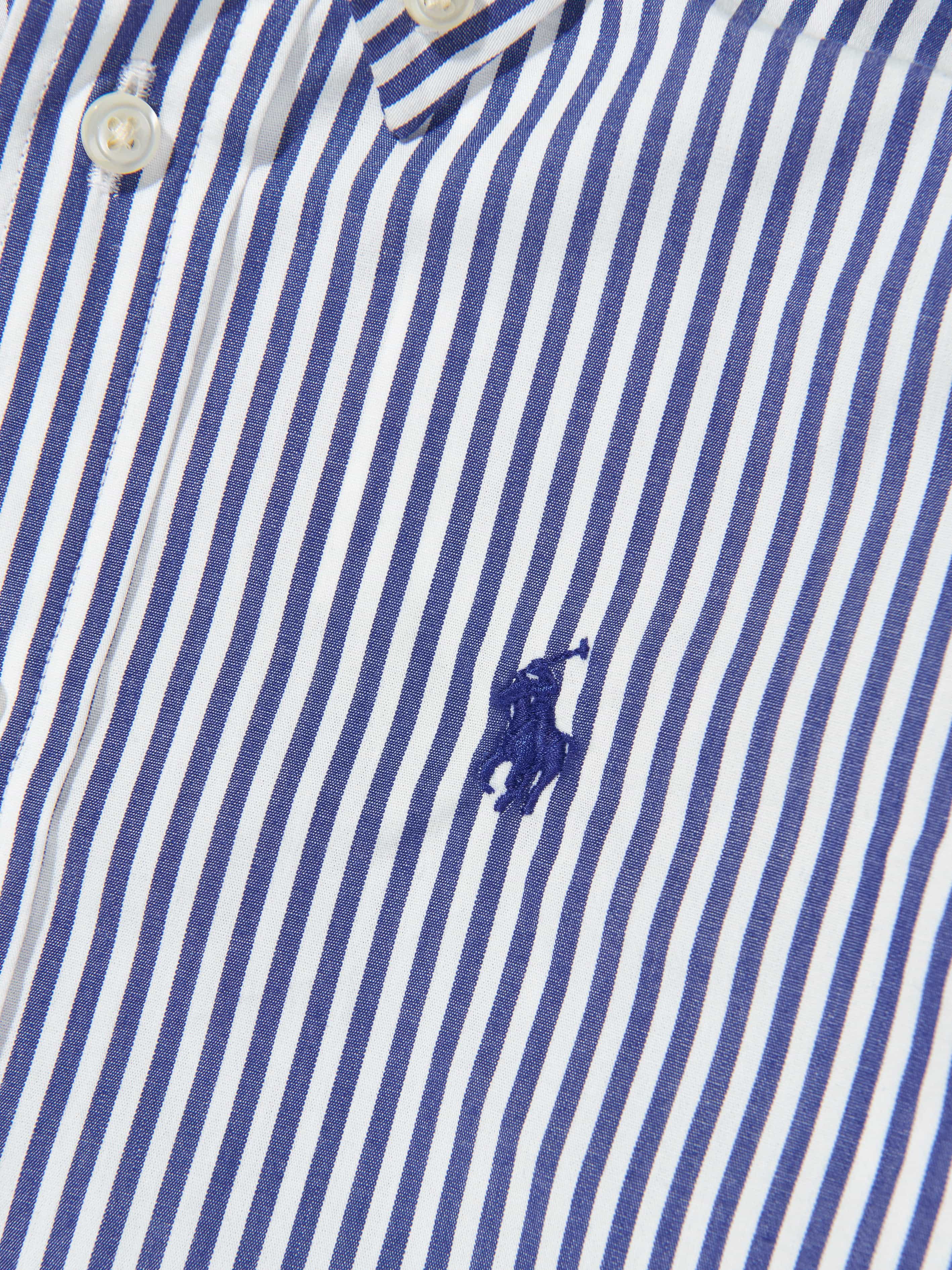 Ralph Lauren Boys Striped Shirt in Blue