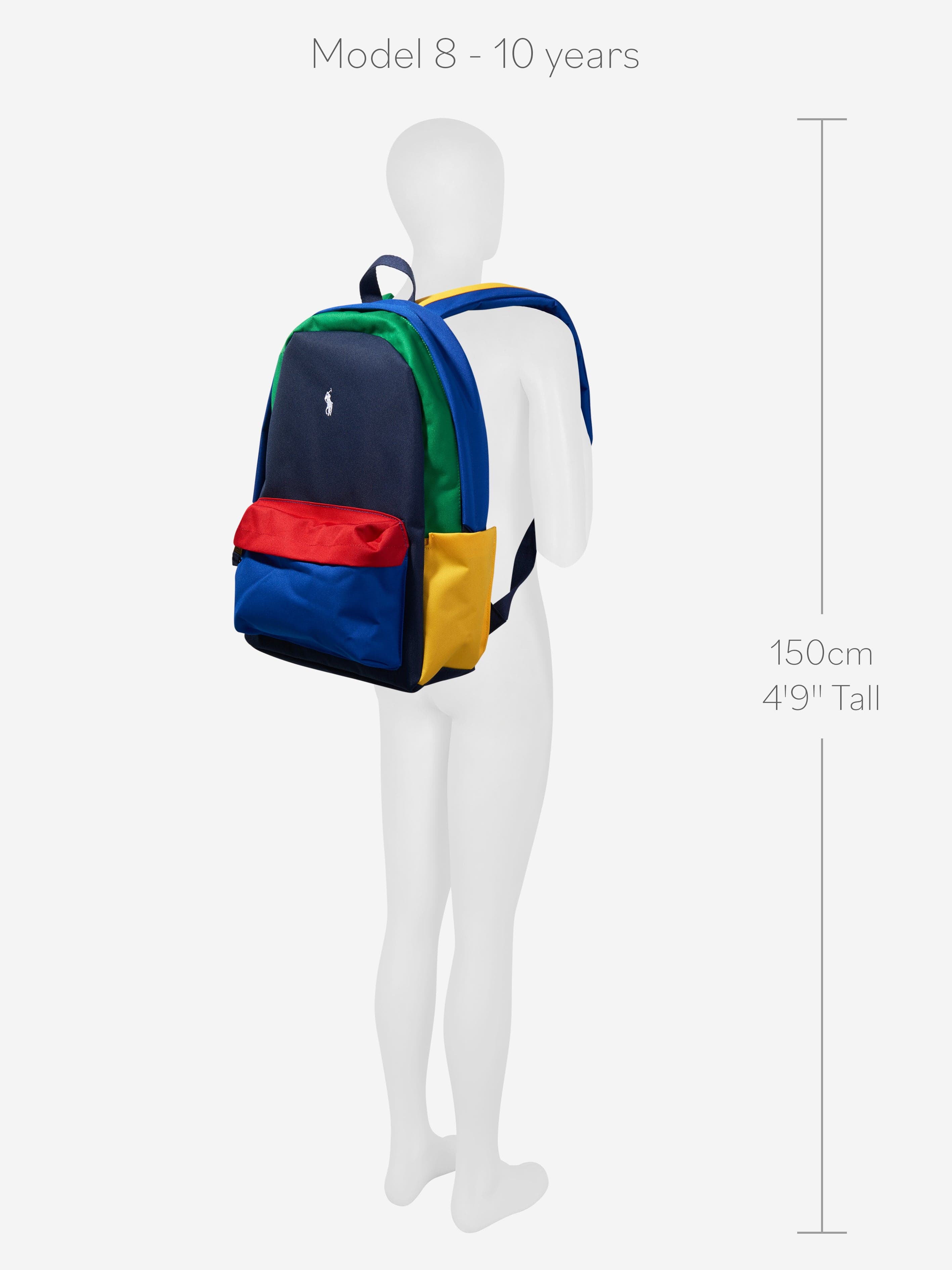 Ralph Lauren Boys Coloublock Backpack in Multicolour (45cm)