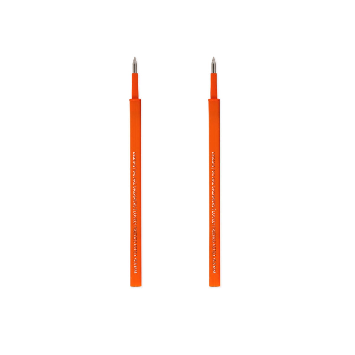 Legami - Seti 2 Refills Sevimli Arkadaşlar Gel Pens - Orange Ink
