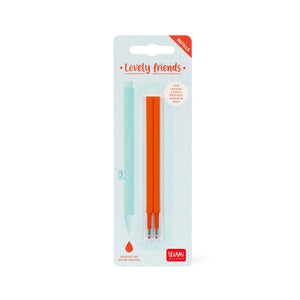 Legami - Seti 2 Refills Sevimli Arkadaşlar Gel Pens - Orange Ink