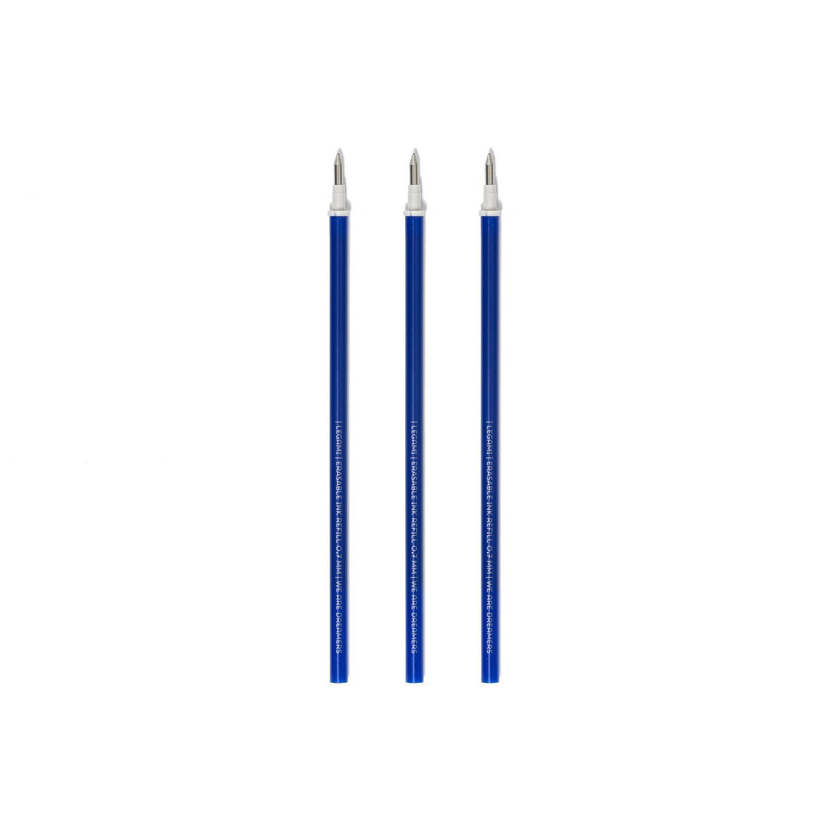 Legami - 3'lü Seti Refills Erasable Pens - Blue Ink - Erasable Kalem