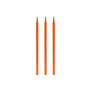 Legami - 3'lü Seti Refills Erasable Pens - Orange Ink - Erasable Kalem