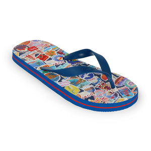 Legami - Size 44/45 Regular Travel Stickers Flip Flops