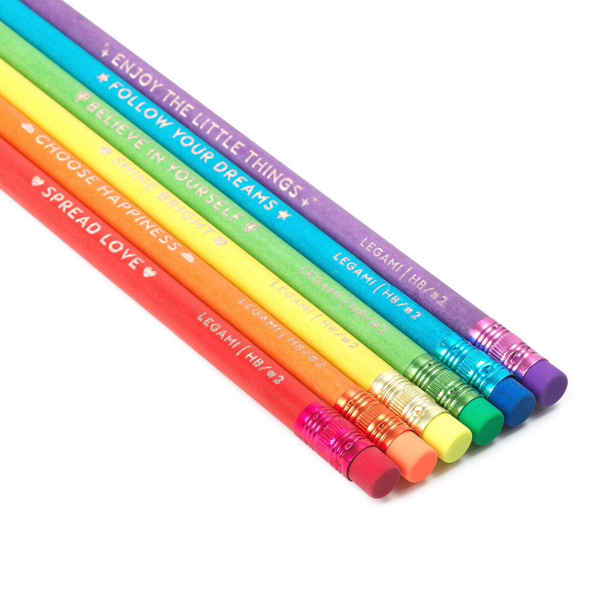 Legami - Seti 6 HB Graphite Pencils made from Recycled Kâğıt